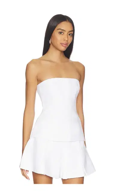 Bardot Helenia Linen Strapless Top | Thumbnail 2