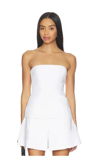 Bardot Helenia Linen Strapless Top | Thumbnail 1