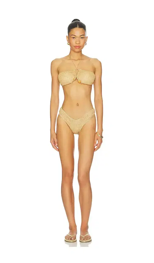 Lumiere Stones Bandeau Bikini Set