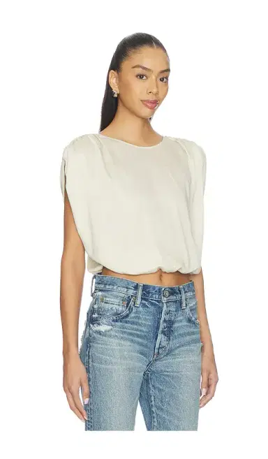 Moussy Vintage Satin Shell Cap Top | Thumbnail 2 Moussy Vintage Satin Shell Cap Top | Thumbnail 2