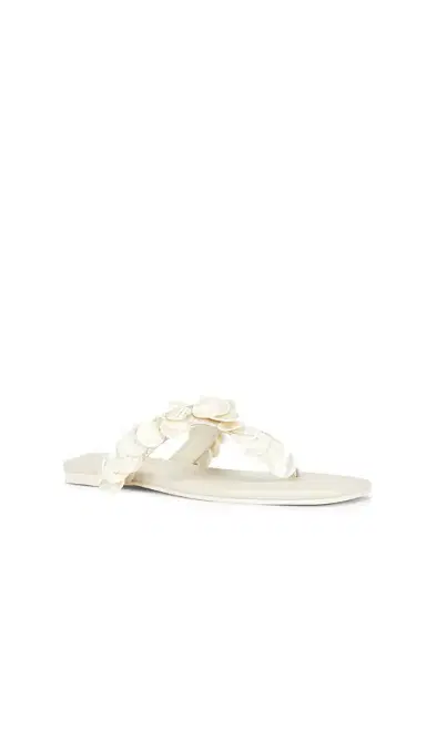 SIMKHAI Elin Natural Shell Beaded Thong Sandal | Thumbnail 2