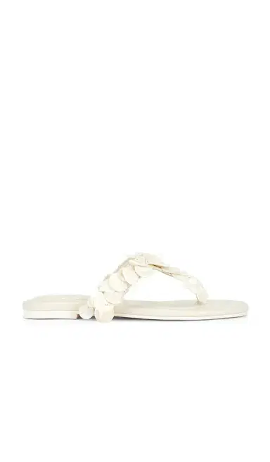 SIMKHAI Elin Natural Shell Beaded Thong Sandal | Thumbnail 1