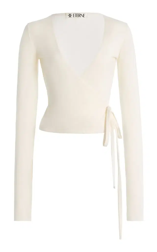 Éterne Jersey Wrap Top