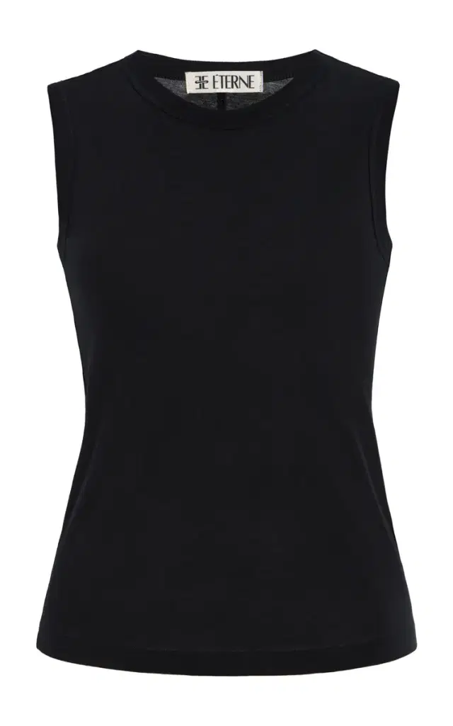 Éterne Fitted Cotton-Modal Muscle Tank Top