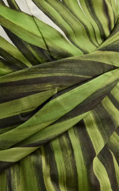 Oscar de la Renta Palm Leaves Cotton-Poplin Midi Dress | Thumbnail 5
