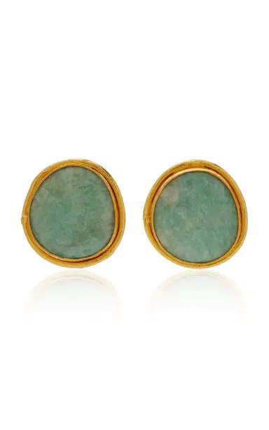 Sylvia Toledano Boucles D Oreille Earrings Macaron Pierre Stone Amazonite | Thumbnail 4
