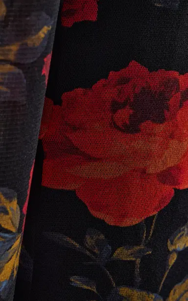Carolina Herrera Floral Mesh Maxi Dress | Thumbnail 5