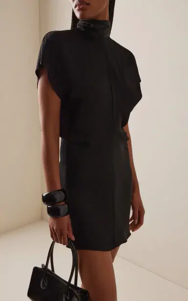 Bondi Born Ardea Tie-Neck Satin Mini Dress | Thumbnail 3 Bondi Born Ardea Tie-Neck Satin Mini Dress | Thumbnail 3