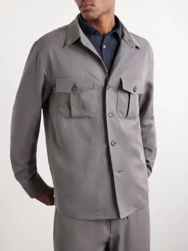Canali Lyocell Overshirt - Men | Thumbnail 3