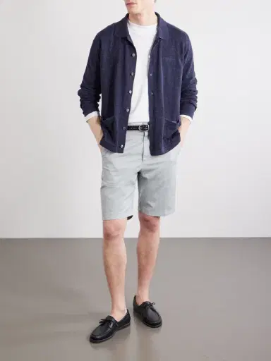 Canali Straight-Leg Stretch Cotton-Blend Gabardine Shorts - Men | Thumbnail 2 Canali Straight-Leg Stretch Cotton-Blend Gabardine Shorts - Men | Thumbnail 2