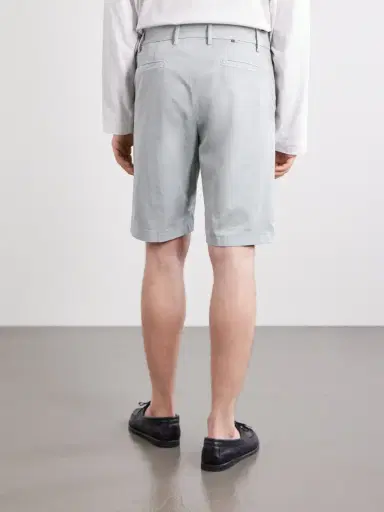 Canali Straight-Leg Stretch Cotton-Blend Gabardine Shorts - Men | Thumbnail 4 Canali Straight-Leg Stretch Cotton-Blend Gabardine Shorts - Men | Thumbnail 4