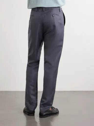 Canali Straight-Leg Wool and Linen-Blend Twill Suit Trousers - Men | Thumbnail 4