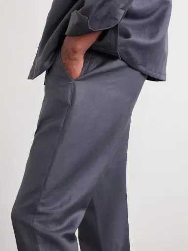 Canali Straight-Leg Wool and Linen-Blend Twill Suit Trousers - Men | Thumbnail 5