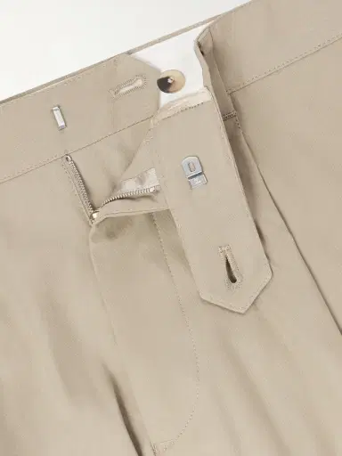 Paul Smith Straight-Leg Pleated Organic Cotton-Twill Trousers - Men | Thumbnail 6 Paul Smith Straight-Leg Pleated Organic Cotton-Twill Trousers - Men | Thumbnail 6