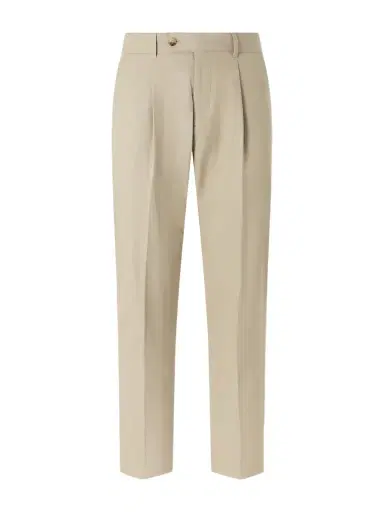 Paul Smith Straight-Leg Pleated Organic Cotton-Twill Trousers - Men | Thumbnail 1 Paul Smith Straight-Leg Pleated Organic Cotton-Twill Trousers - Men | Thumbnail 1