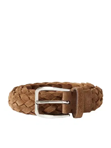 Brunello Cucinelli 2cm Woven Suede Belt - Men | Thumbnail 1