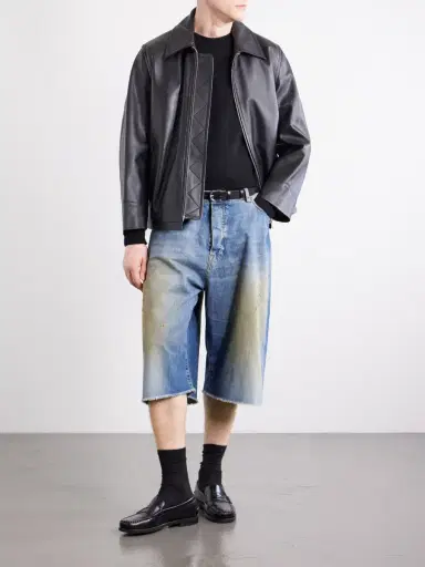424 Wide-Leg Lightweight Denim Short - Men | Thumbnail 2