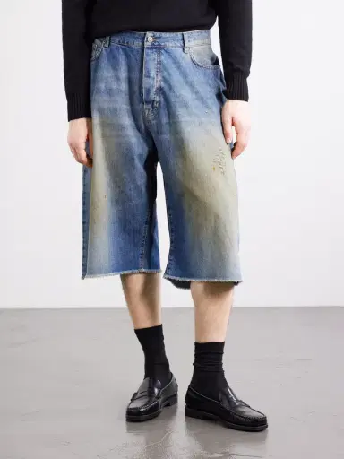 424 Wide-Leg Lightweight Denim Short - Men | Thumbnail 3