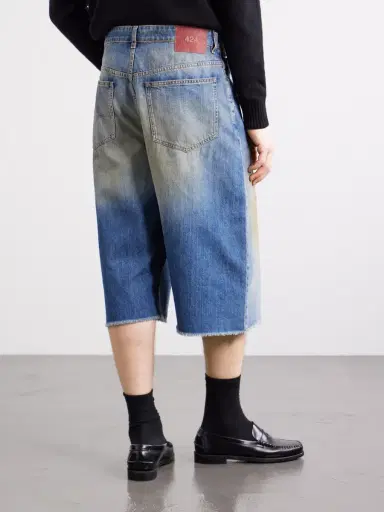 424 Wide-Leg Lightweight Denim Short - Men | Thumbnail 4