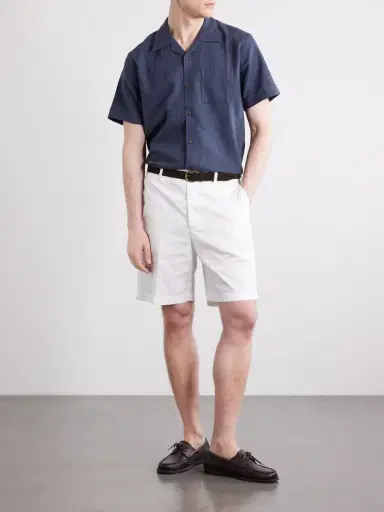 3sixteen Convertible-collar Linen and Cotton-Blend Shirt - Men | Thumbnail 2 3sixteen Convertible-collar Linen and Cotton-Blend Shirt - Men | Thumbnail 2