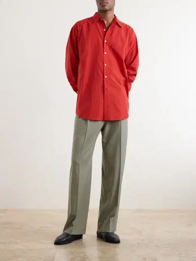 Auralee Cotton-Poplin Shirt - Men | Thumbnail 2 Auralee Cotton-Poplin Shirt - Men | Thumbnail 2