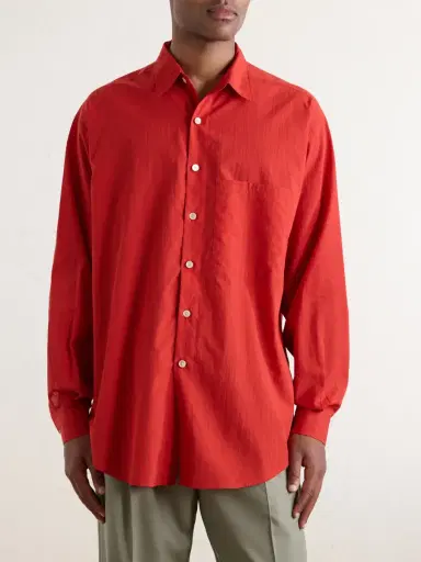 Auralee Cotton-Poplin Shirt - Men | Thumbnail 3 Auralee Cotton-Poplin Shirt - Men | Thumbnail 3