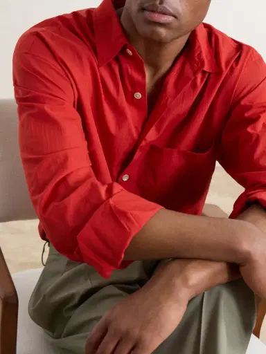Auralee Cotton-Poplin Shirt - Men | Thumbnail 5 Auralee Cotton-Poplin Shirt - Men | Thumbnail 5