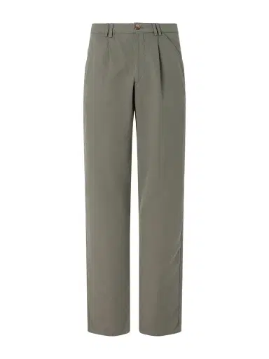 Brunello Cucinelli Straight-Leg Pleated Cotton and Linen-Blend Trousers - Men | Thumbnail 1