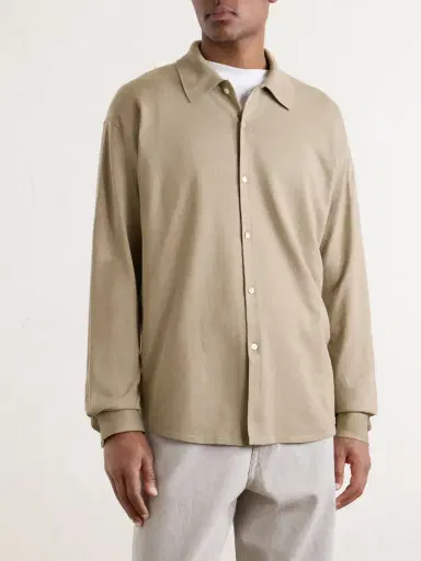 Auralee Knitted Silk Shirt - Men | Thumbnail 3