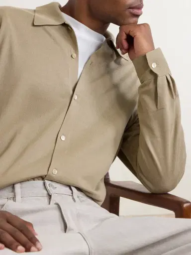 Auralee Knitted Silk Shirt - Men | Thumbnail 5
