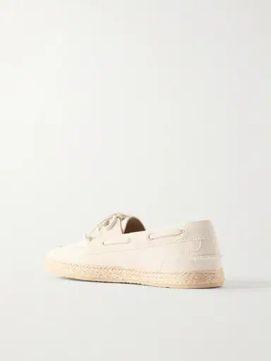 Brunello Cucinelli Suede Boat Shoes - Men | Thumbnail 4 Brunello Cucinelli Suede Boat Shoes - Men | Thumbnail 4