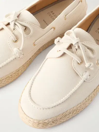 Brunello Cucinelli Suede Boat Shoes - Men | Thumbnail 5 Brunello Cucinelli Suede Boat Shoes - Men | Thumbnail 5