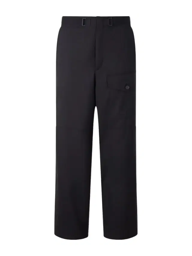 Wide-Leg Wool Herringbone Cargo Trousers - Men