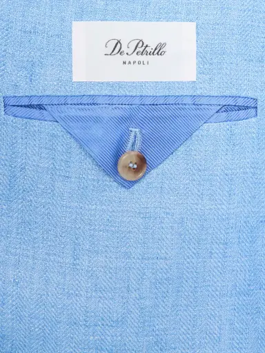 De Petrillo Double-Breasted Linen Blazer - Men | Thumbnail 6 De Petrillo Double-Breasted Linen Blazer - Men | Thumbnail 6
