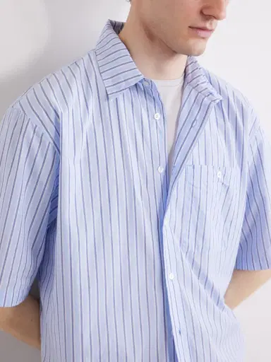 3sixteen Striped Cotton-Poplin Shirt - Men | Thumbnail 5 3sixteen Striped Cotton-Poplin Shirt - Men | Thumbnail 5