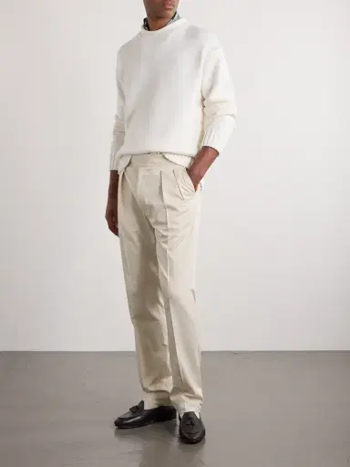 Ralph Lauren Purple Label Knitted Cotton Sweater - Men | Thumbnail 2