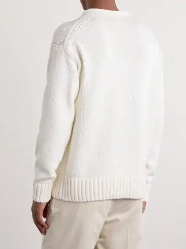 Ralph Lauren Purple Label Knitted Cotton Sweater - Men | Thumbnail 4