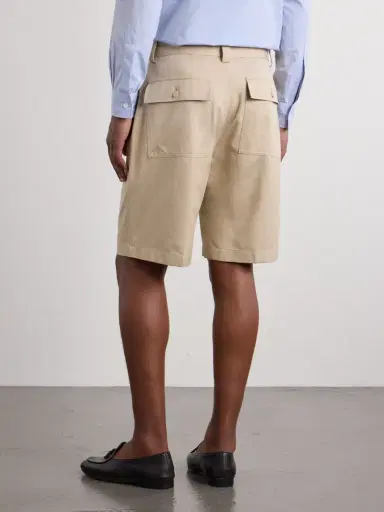 Ralph Lauren Purple Label Straight-Leg Silk-Twill Shorts - Men | Thumbnail 4 Ralph Lauren Purple Label Straight-Leg Silk-Twill Shorts - Men | Thumbnail 4