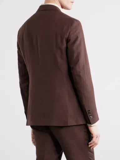 Ralph Lauren Purple Label Silk and Linen-Blend Suit Jacket - Men | Thumbnail 4 Ralph Lauren Purple Label Silk and Linen-Blend Suit Jacket - Men | Thumbnail 4