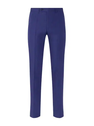 Canali Straight-Leg Linen Suit Trousers - Men | Thumbnail 1