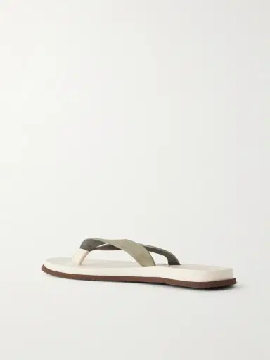 Brunello Cucinelli Suede Flip Flops - Men | Thumbnail 3 Brunello Cucinelli Suede Flip Flops - Men | Thumbnail 3
