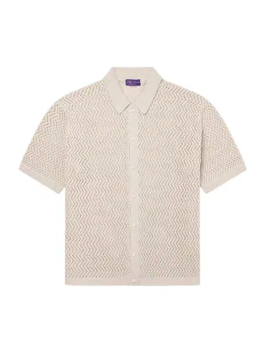 Ralph Lauren Purple Label Knitted Cotton Shirt - Men | Thumbnail 1