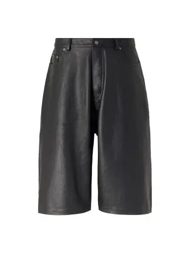 424 Straight-Leg Leather Shorts - Men | Thumbnail 1 424 Straight-Leg Leather Shorts - Men | Thumbnail 1