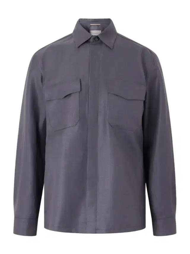 Wool and Linen-Blend Twill Shirt - Men