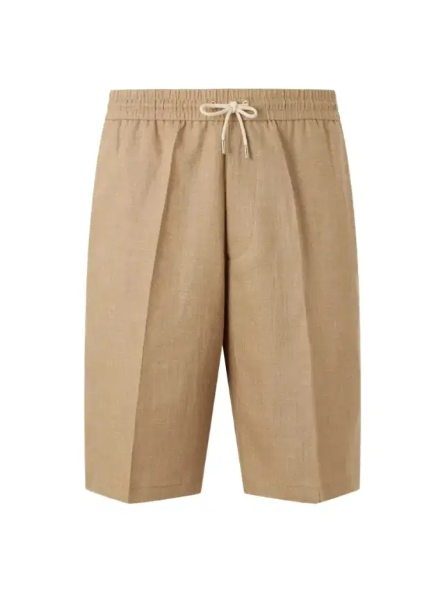 Paul Smith Pleated Linen Drawstring Shorts - Men