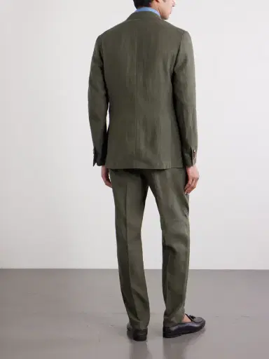 De Petrillo Linen Blazer - Men | Thumbnail 4 De Petrillo Linen Blazer - Men | Thumbnail 4