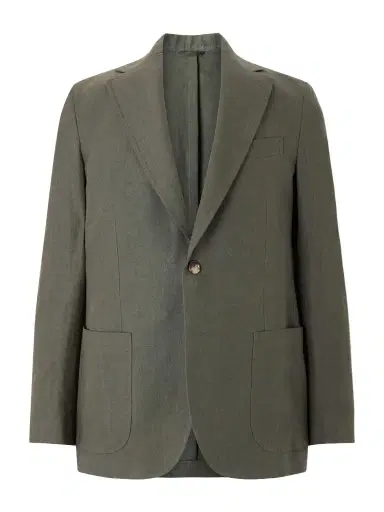 De Petrillo Linen Blazer - Men | Thumbnail 1 De Petrillo Linen Blazer - Men | Thumbnail 1