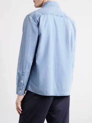 3sixteen Cotton-Chambray Shirt - Men | Thumbnail 4 3sixteen Cotton-Chambray Shirt - Men | Thumbnail 4