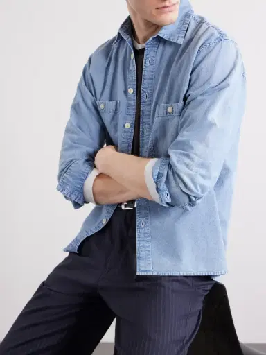 3sixteen Cotton-Chambray Shirt - Men | Thumbnail 5 3sixteen Cotton-Chambray Shirt - Men | Thumbnail 5