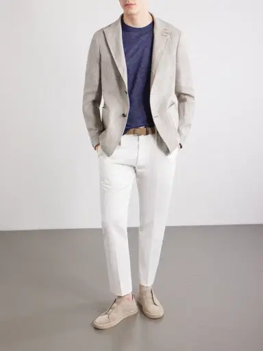 Zegna Oasi Knitted Linen T-Shirt - Men | Thumbnail 2
